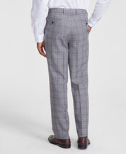 TAYION Mens Classic fit Dress Pants 38 / 30 Black Plaid