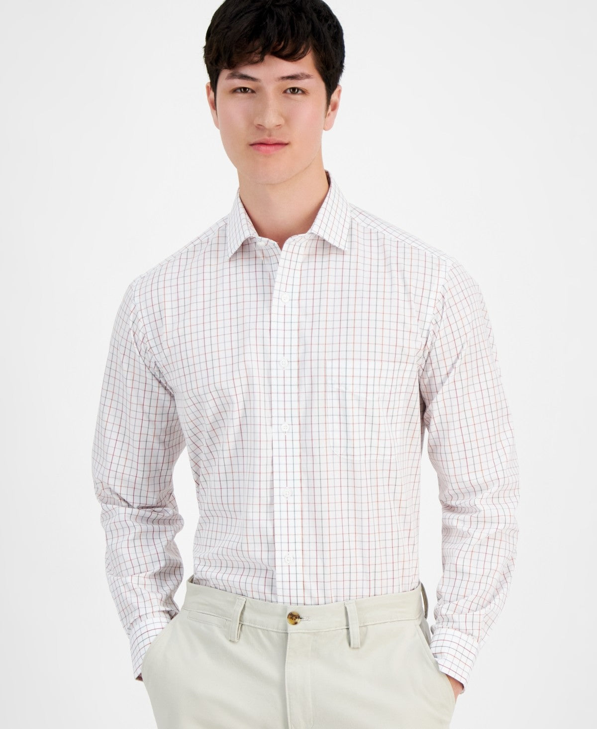 club room dress shirt Mens Regular fit XL 17.5 in 36-37 White Plaid – Bristol Apparel Co Size:6T The Best Summer Outfits Its tailored fit and Rowland Thomas