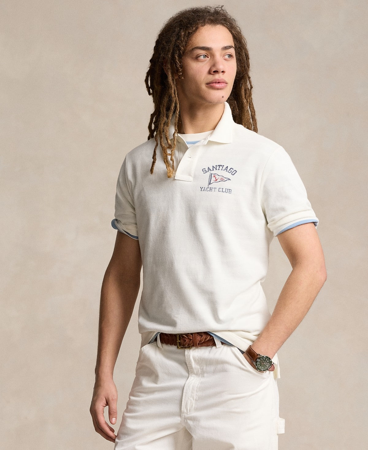 Polo Ralph Lauren Mens Classic fit Short Sleeve Polo Shirt XS White Solid