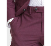 Bar Iii Mens Slim fit Dress Pants 32 / 32 Red Solid Stretch
