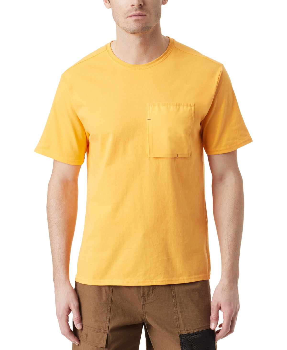 Bass Outdoor Men Regular fit Short Sleeve T-Shirt Shirt XXL Orange Solid