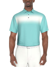 PGA TOUR Mens Athletic fit Short Sleeve Polo Shirt Medium Blue