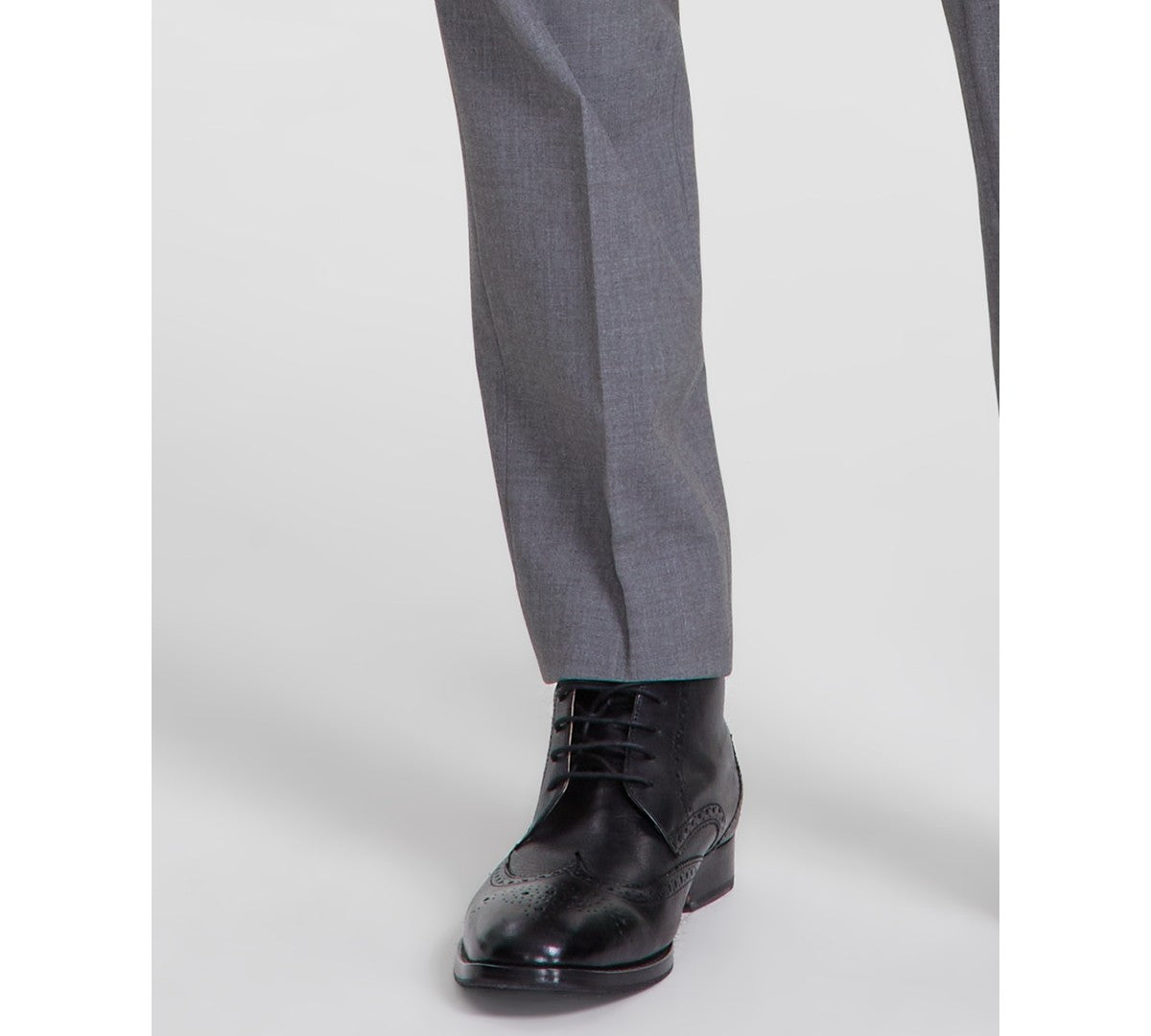 Calvin Klein Mens Slim fit Dress Pants 32 / 30 Grey Solid Stretch