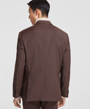 Hugo Boss Men's Modern-Fit Suit Double-Breasted Jacket Blazer 44R Brown