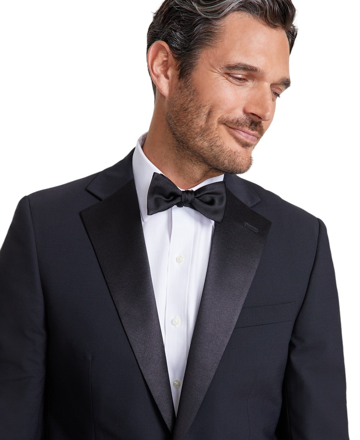 Brooks Brothers Mens Classic fit Wool Tuxedo Jacket Blazer 50 R Black Stretch