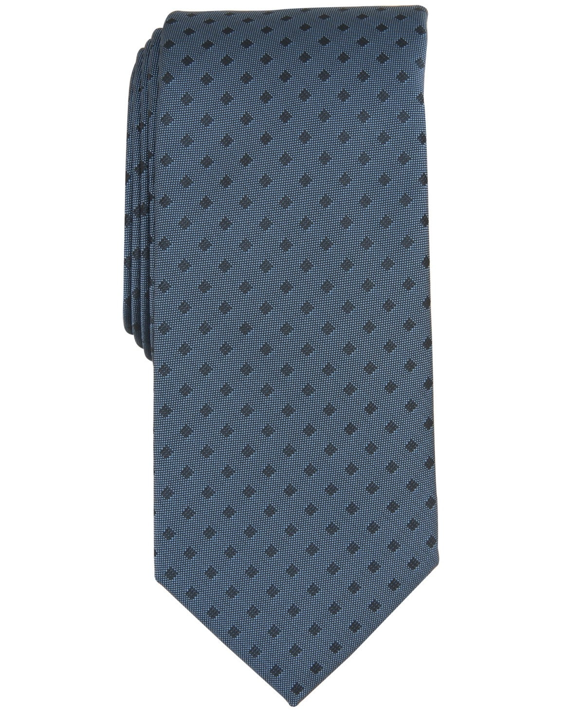 Alfani Mens Tie Necktie One Size Blue Argyle/Diamond Dublin Dot