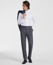 Calvin Klein Mens Slim fit Dress Pants 34 / 30 Grey Plaid