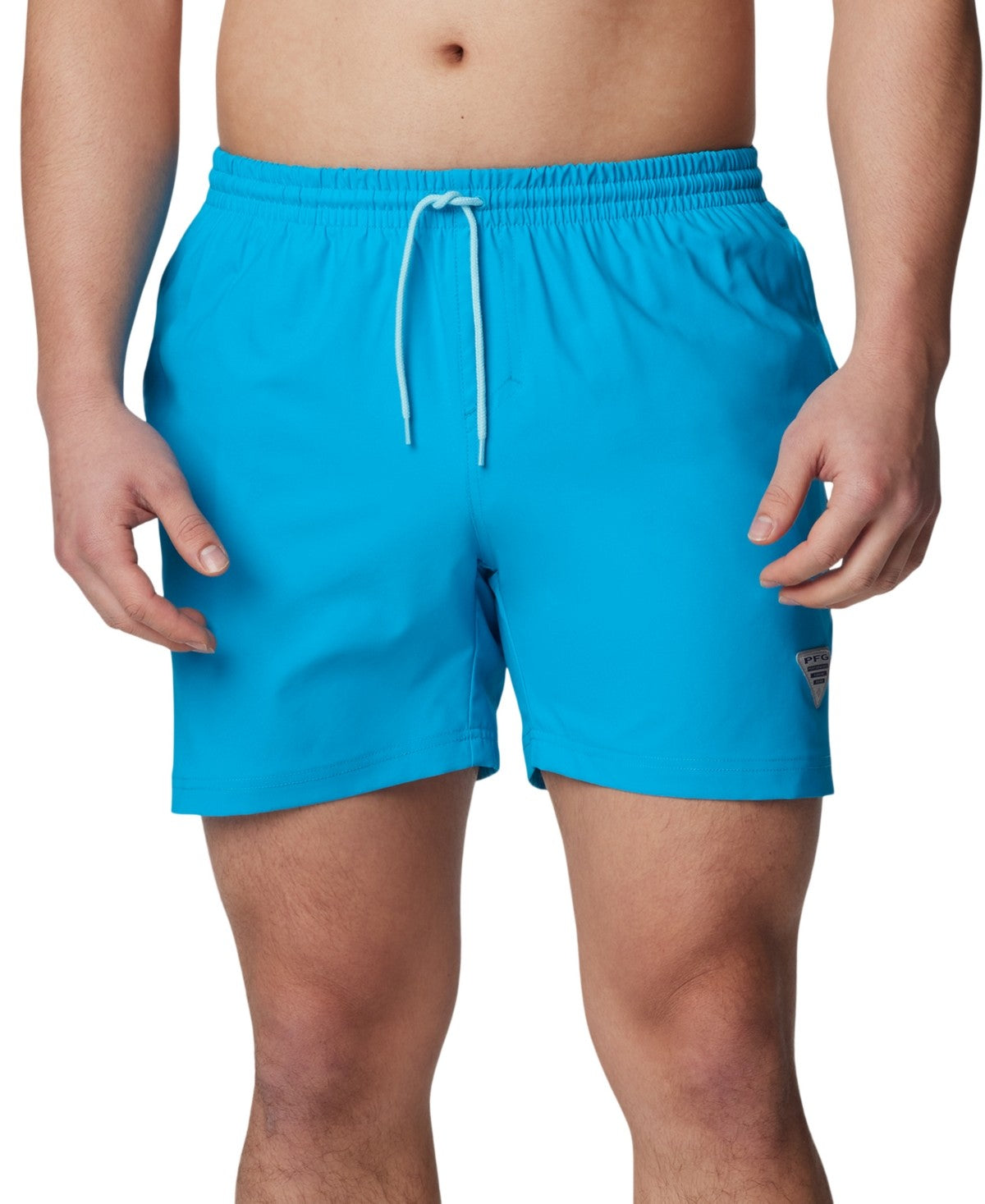 Columbia Mens Regular fit Swim Trunks Swimwear Large Blue Solid