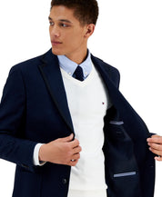 Tommy Hilfiger Mens Modern fit Sport Coat Blazer 40 S Navy Blue Solid