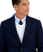 Tommy Hilfiger Mens Modern fit Wool Sport Coat Blazer 42 R Navy Blue Solid