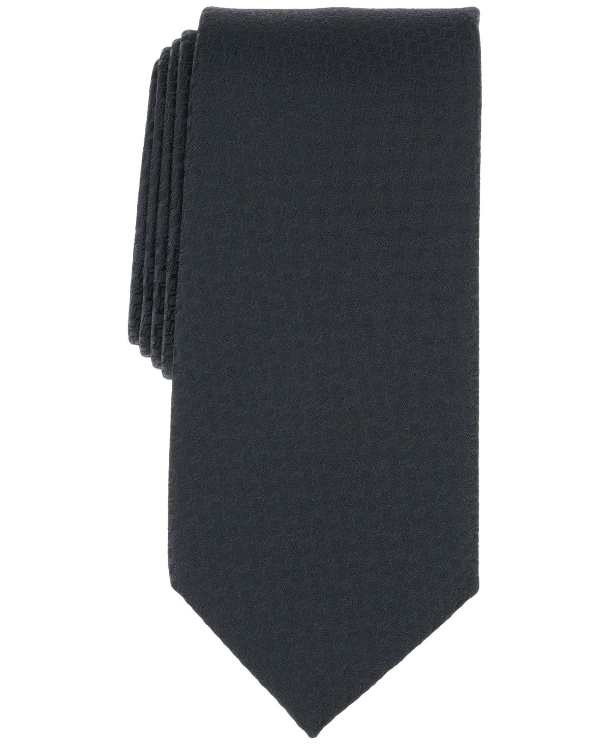 Perry Ellis Mens Weldon Textured Neck Tie Black