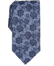 Michael Kors Mens Moccasin Floral Neck Tie Blue