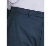 Calvin Klein Mens Slim fit Dress Pants 34 / 32 Green Solid Wool Stretch