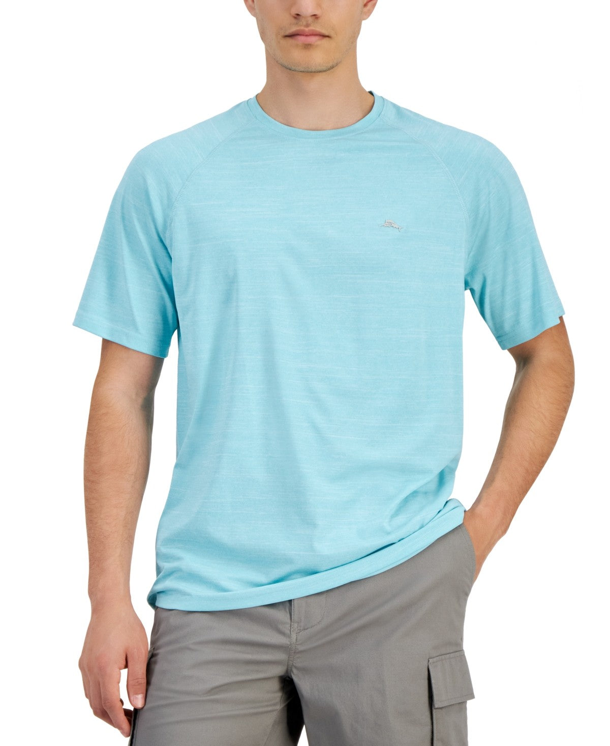 Tommy Bahama Men Regular fit Short Sleeve T-Shirt Shirt XXXL Blue Solid