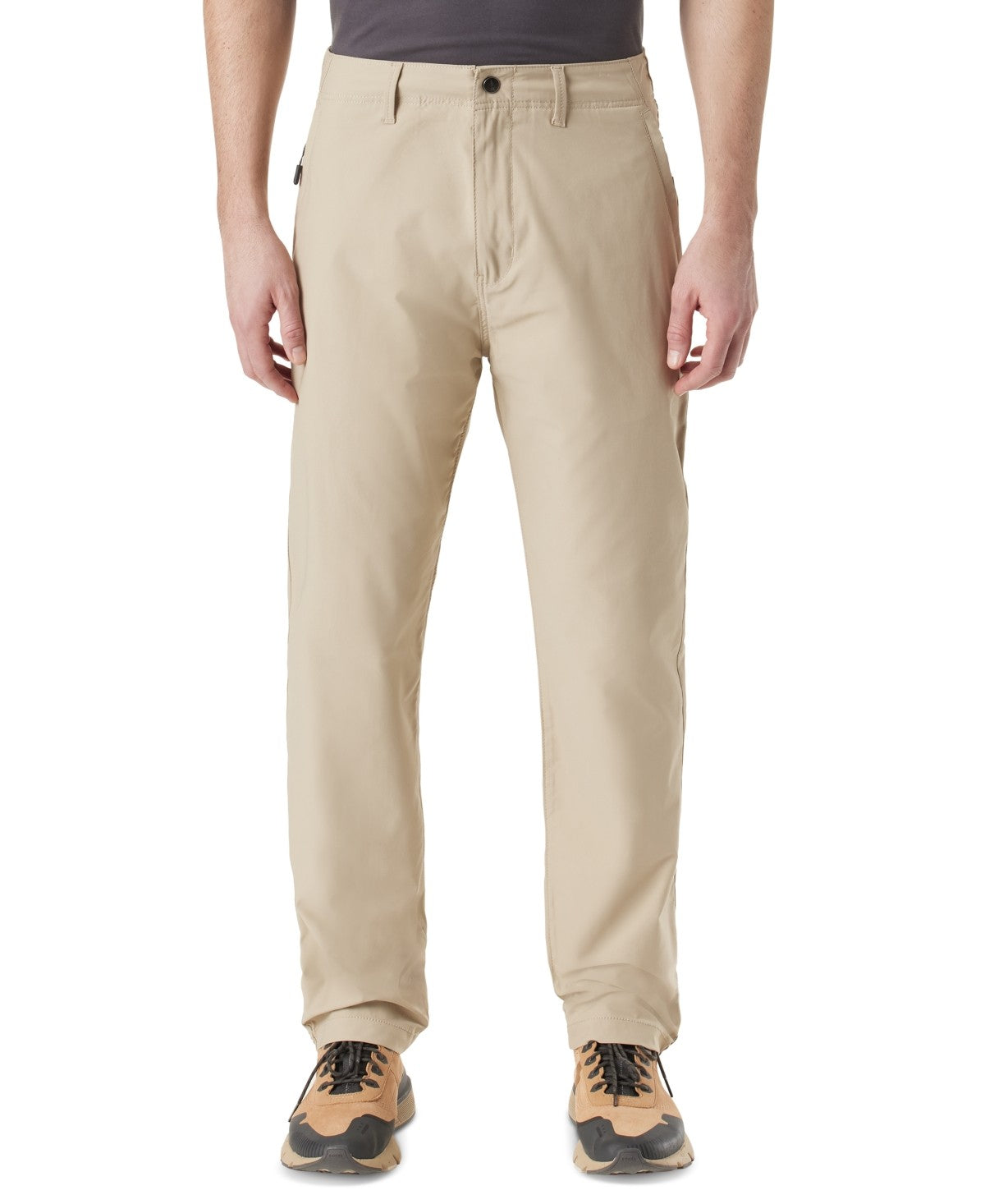 Bass Outdoor Men Slim fit Casual Pants 32 / 32 Beige Solid Stretch