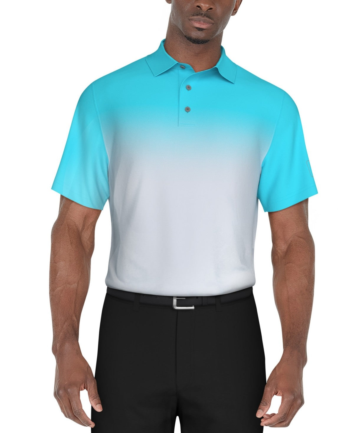 PGA TOUR Mens Regular fit Short Sleeve Polo Shirt XL Blue