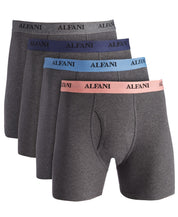 Alfani Mens 4 Pack Regular fit Boxer Briefs Underwear 2XL Grey Solid