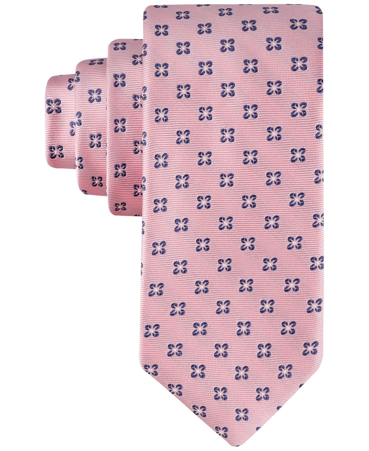Tommy Hilfiger Mens Regular fit Tie Necktie One Size Pink Blue Floral