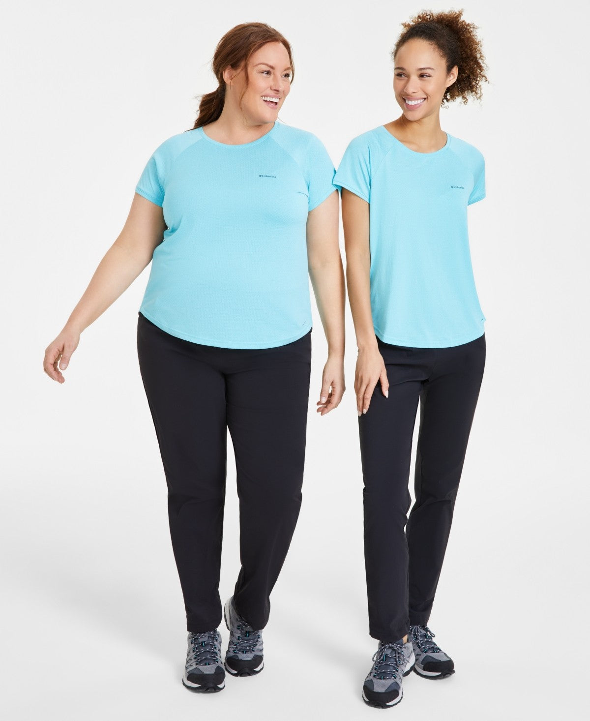 Columbia Womens Regular fit Short Sleeve T-Shirt Shirt 3X Blue Solid