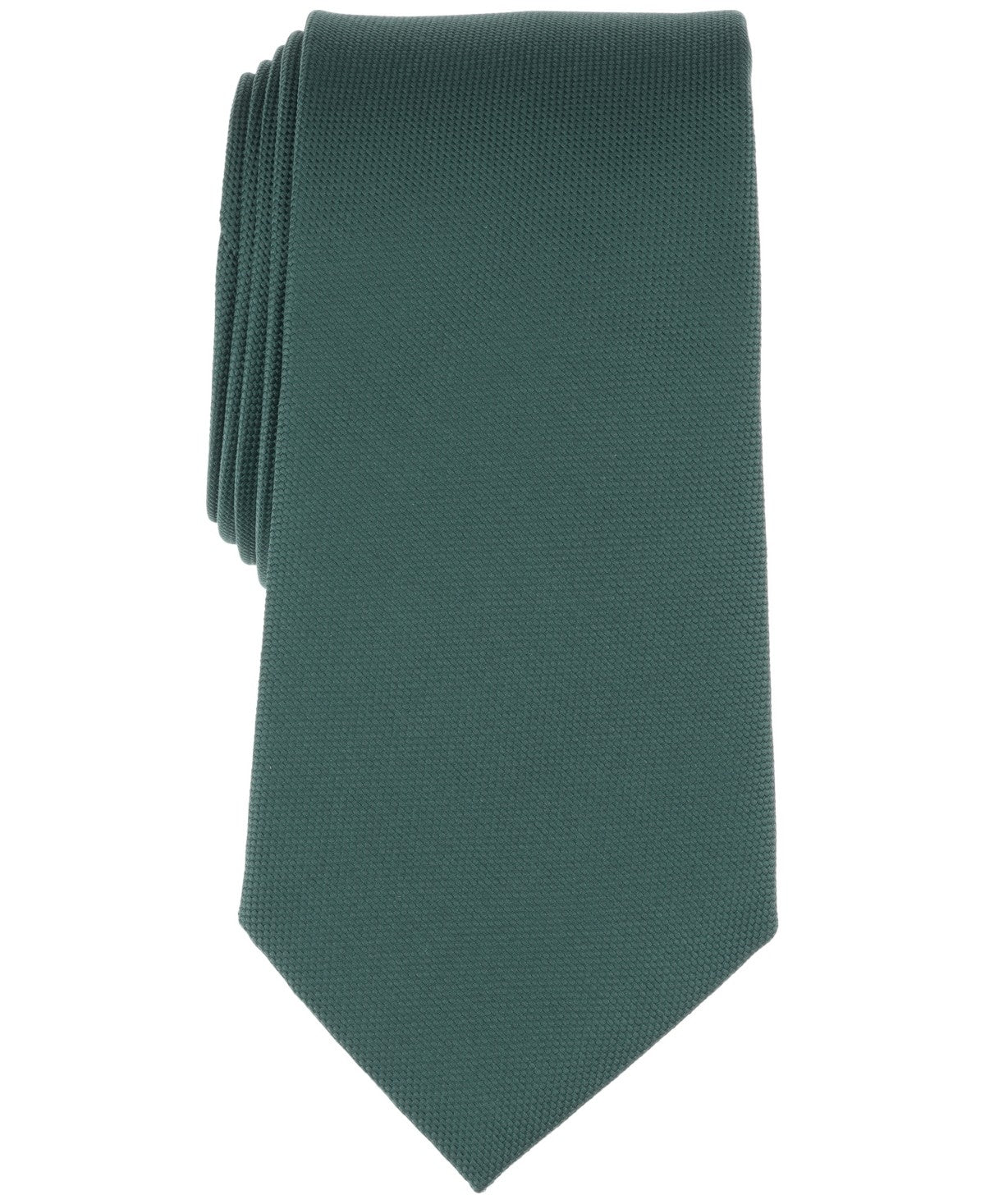 Club Room Mens Solid Neck Tie Green Hunter Green