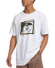 Reebok Men Regular fit Short Sleeve Graphic T-Shirt Shirt Large White Solid