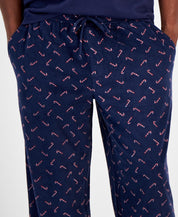 Club Room Mens Fleece Fair Isle Pajama Pants Blue Large