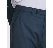 Calvin Klein Mens Slim fit Wool Dress Pants 38 / 34 Green Solid