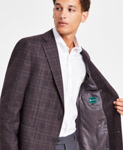 Brooks Brothers Mens Classic fit Sport Coat Blazer 50 R Red Plaid