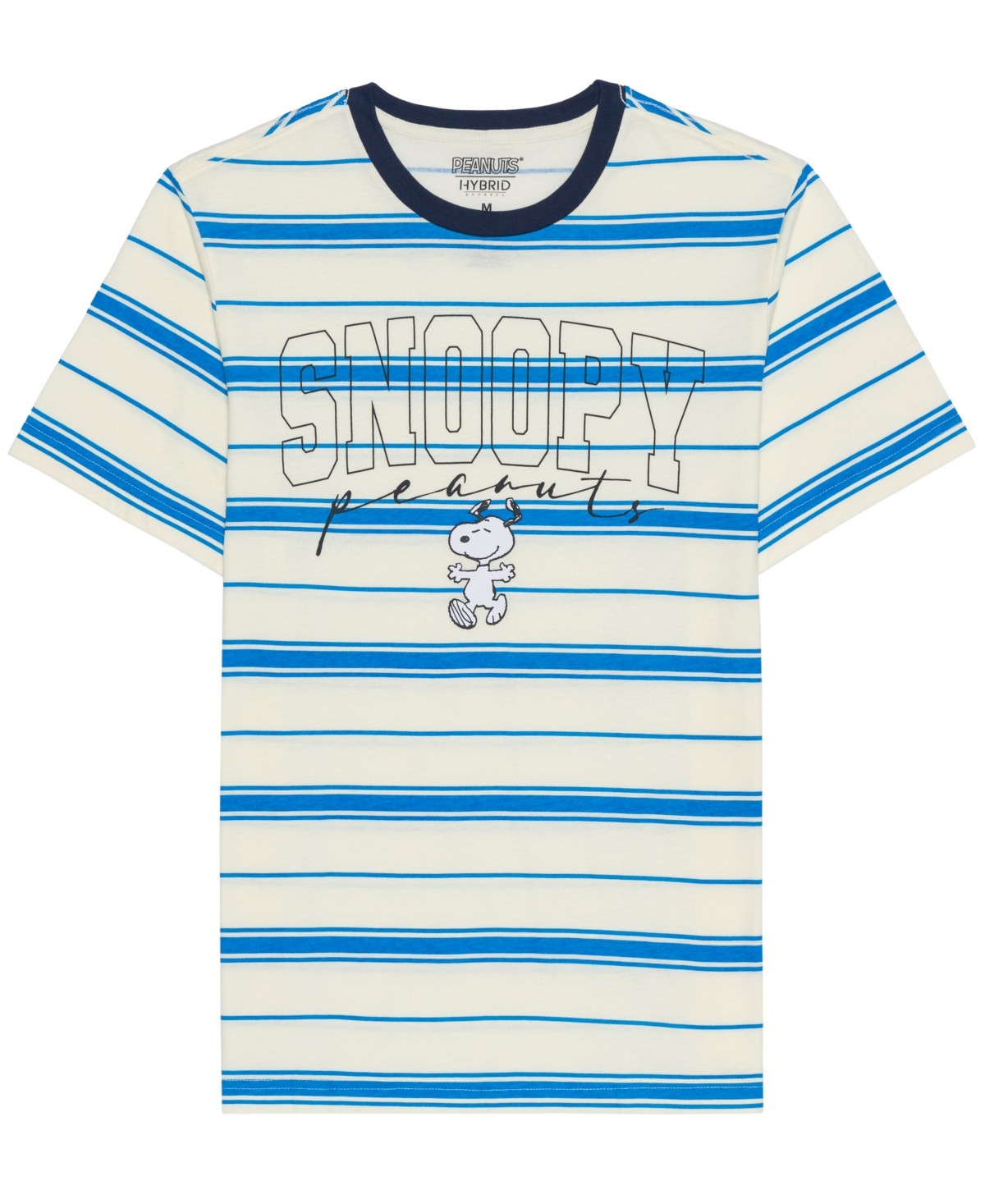 Hybrid Mens Regular fit Short Sleeve T-Shirt Shirt XXL Beige Striped