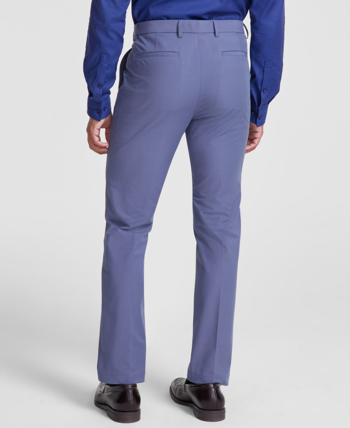 Michael Kors Mens Classic fit Dress Pants 32 / 32 Ash Light Blue Solid