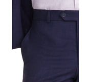 Brooks Brothers Mens Classic fit Wool Dress Pants 34 / 30 Navy Blue Plaid