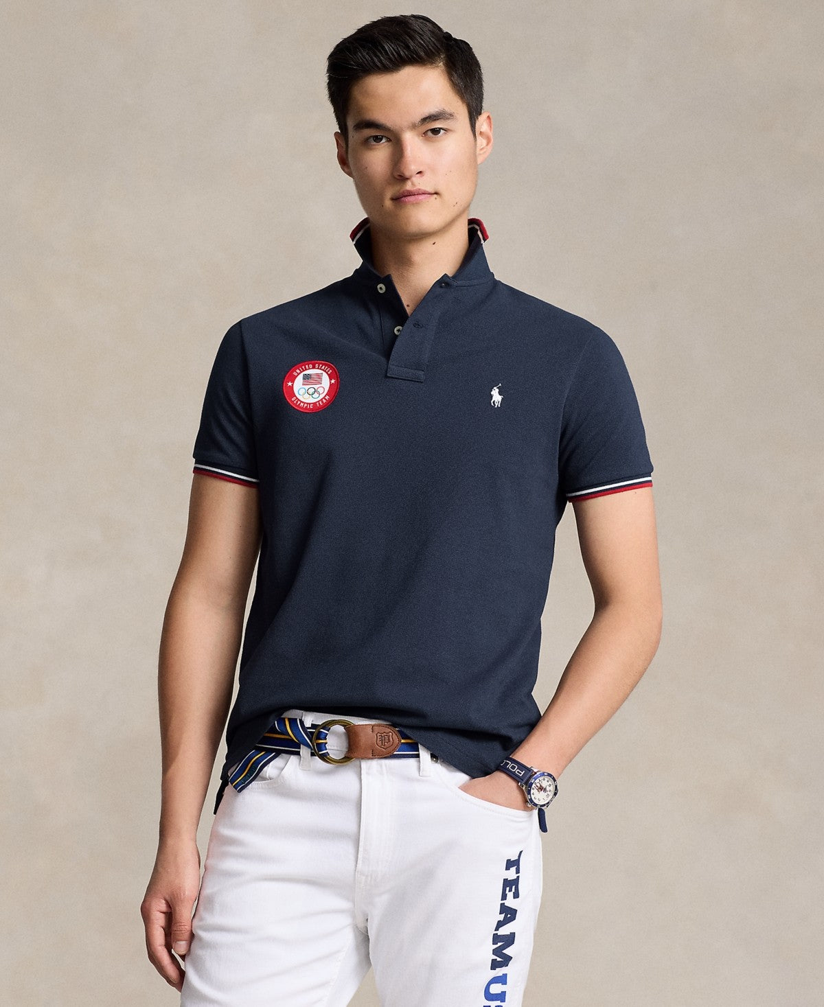 Polo Ralph Lauren Mens Classic fit Short Sleeve Polo Shirt XS Navy Blue Solid