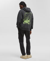 Mode Of One Mens Regular fit Hoodie Sweatshirt Medium Grey Oversized