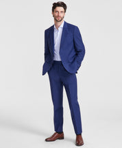 Hugo Boss Mens Modern fit 2 Piece Suit 42 S / 36 Waist Blue Solid Stretch