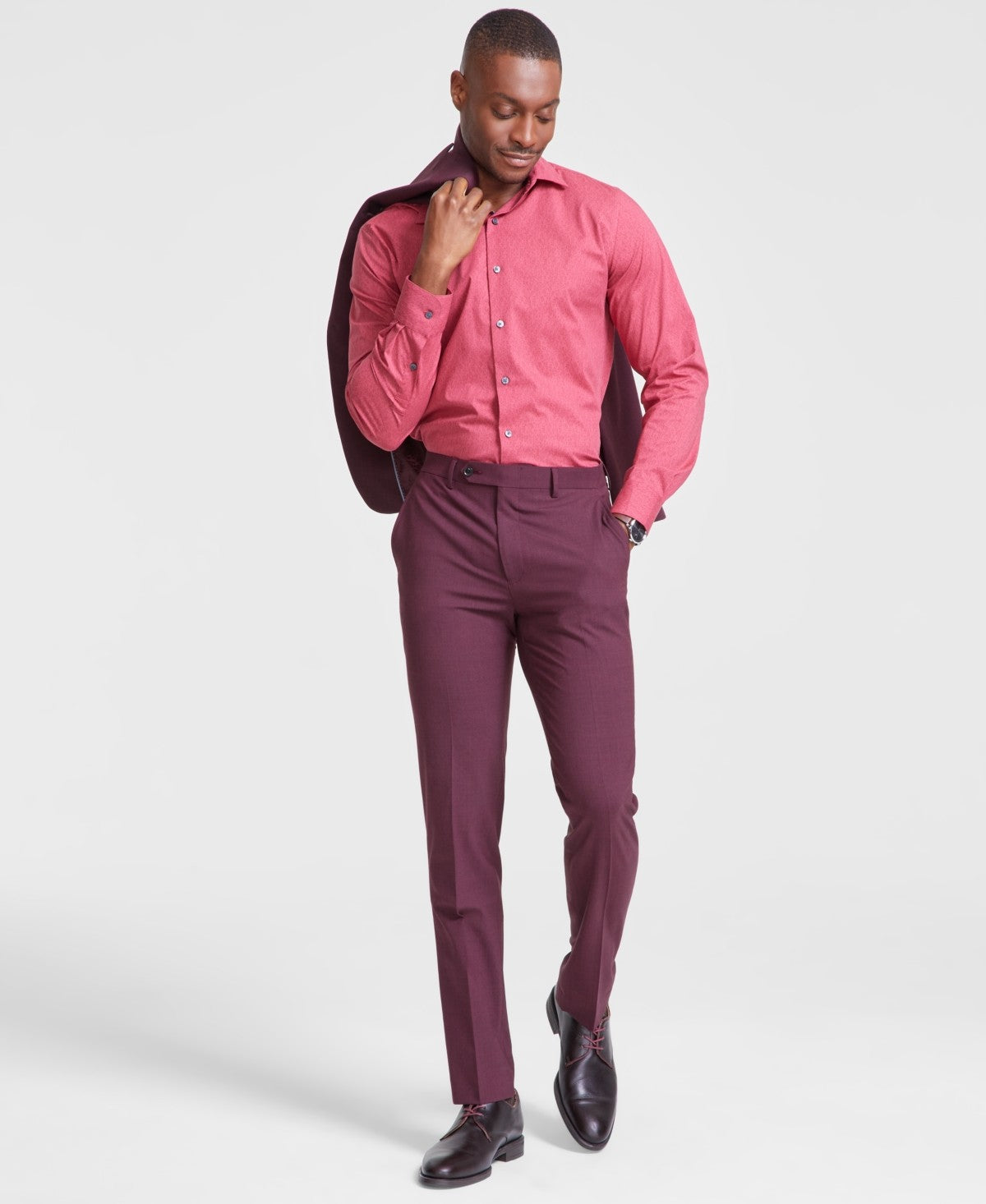 Bar Iii Mens Skinny fit Dress Pants 31 / 30 Berry Red Solid – Bristol  Apparel Co