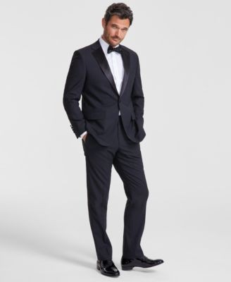 Brooks Brothers Mens Classic fit Tuxedo Pants 30 / 30 Black Solid Stretch