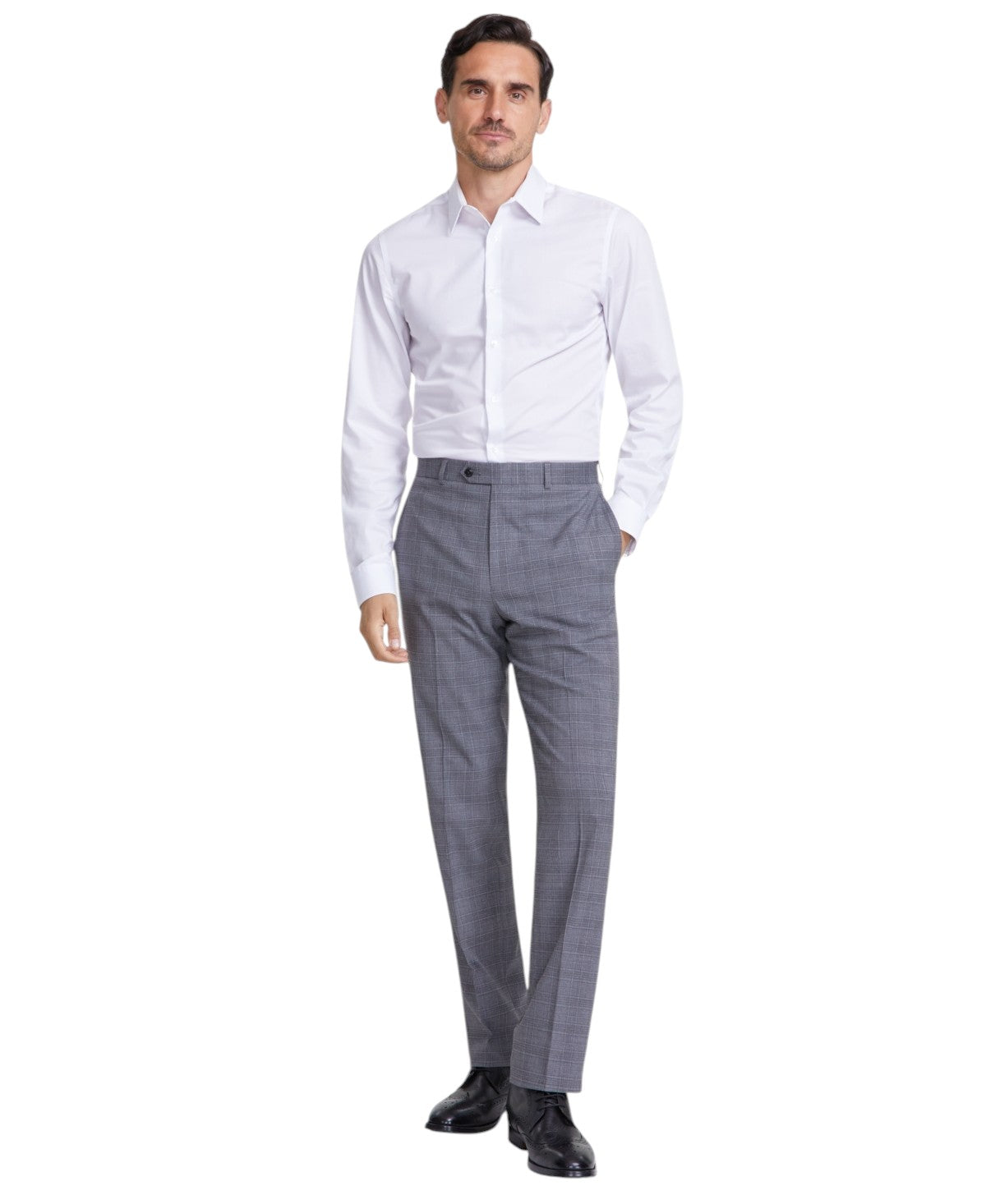 Michael Kors Mens Classic fit Dress Pants 44 / 32 Gray Plaid