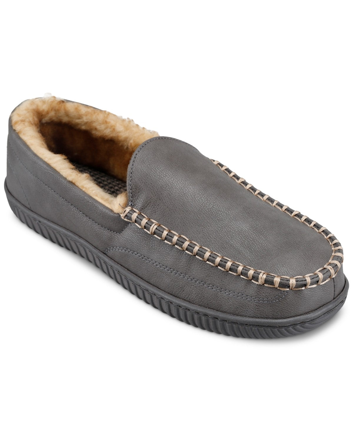 Haggar Mens Venetian Slippers Grey X-Large XL