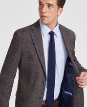 Tommy Hilfiger Mens Modern fit Sport Coat Blazer 44 L Brown Plaid