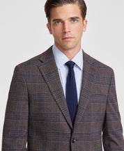 Tommy Hilfiger Mens Modern fit Sport Coat Blazer 40 R Brown Plaid