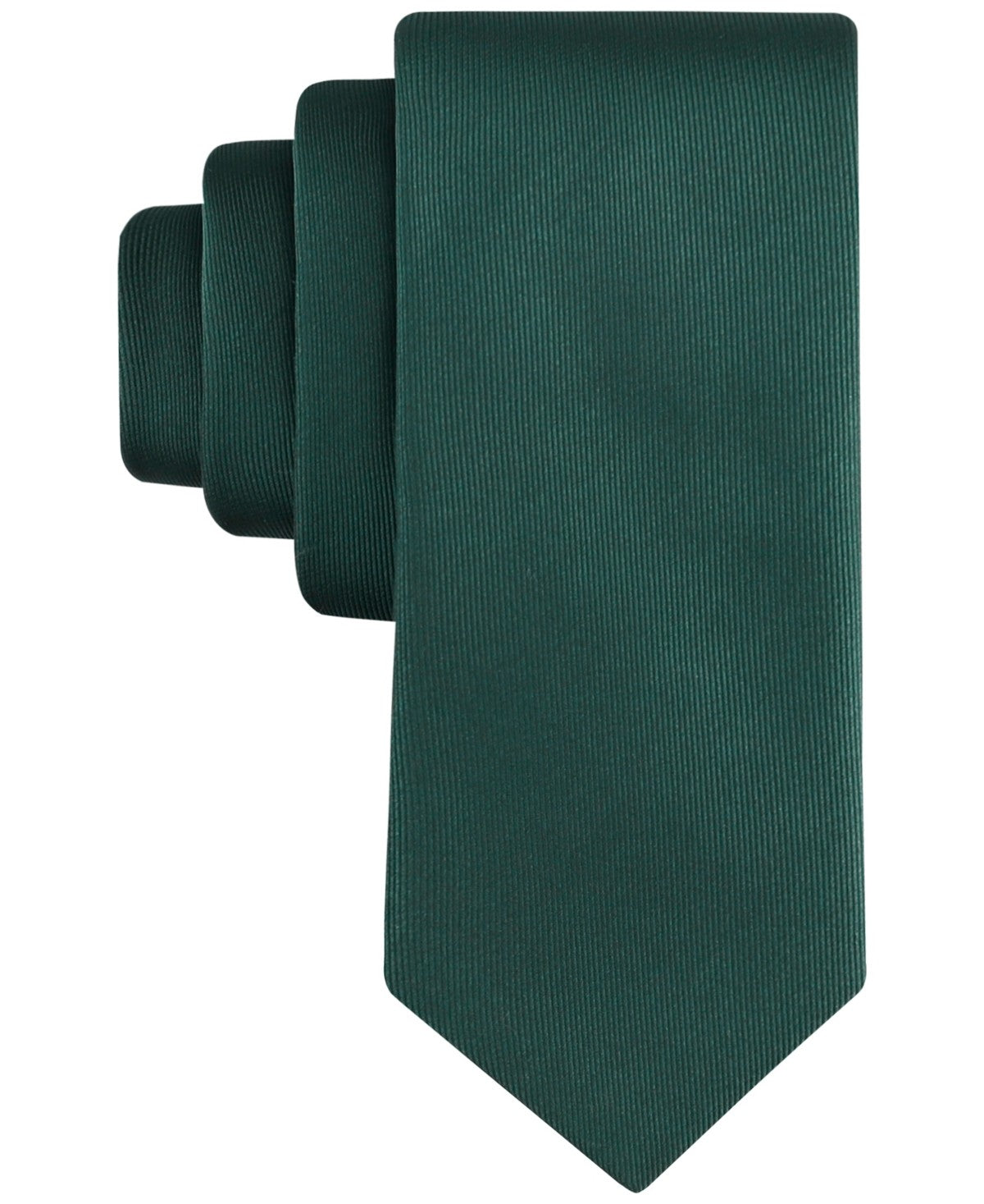 Calvin Klein Mens Unison Solid Neck Tie Green Hunter Green