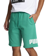 Puma Mens Regular fit Sweat Shorts Shorts Large Green Solid