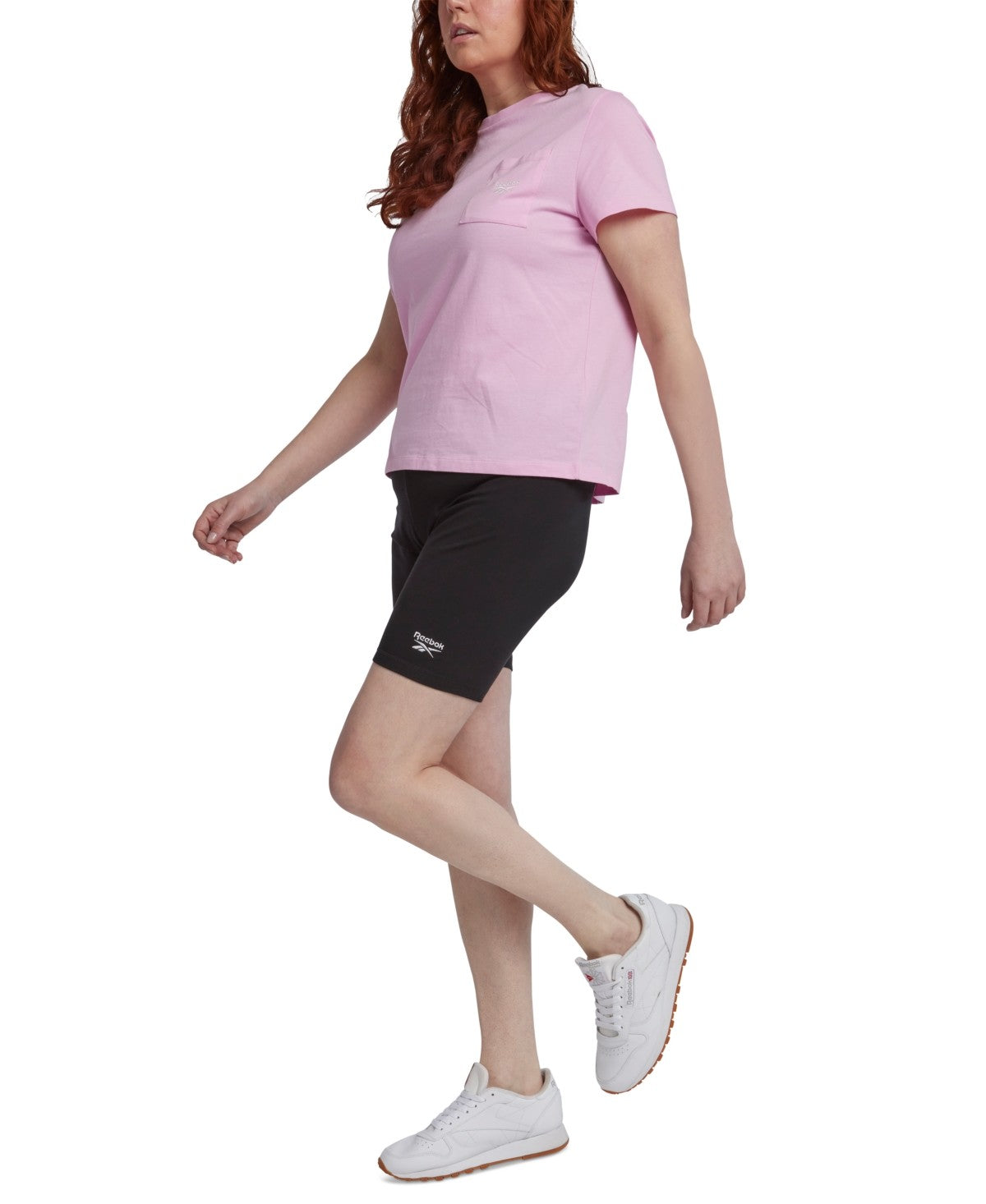 Reebok Womens Regular fit Athletic BIke Shorts 1X Black Solid