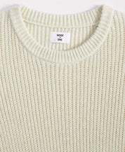 Mode Of One Mens Classic fit Crew Neck Sweater Medium Beige Solid