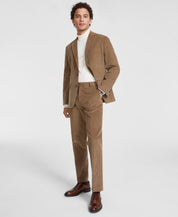 Tommy Hilfiger Modern-Fit Corduroy Taupe Sport Coat 44R Blazer Tan