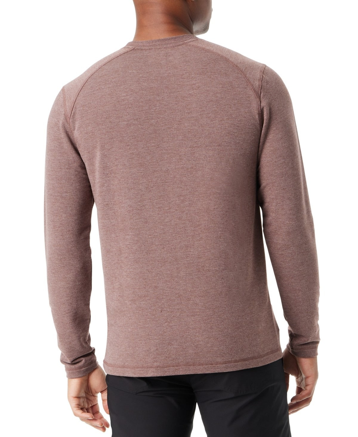 Bass Outdoor Men Regular fit Long Sleeve T-Shirt Shirt Large Brown Solid