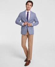 Tommy Hilfiger Mens Modern fit Sport Coat Blazer 46 R Light Blue Solid