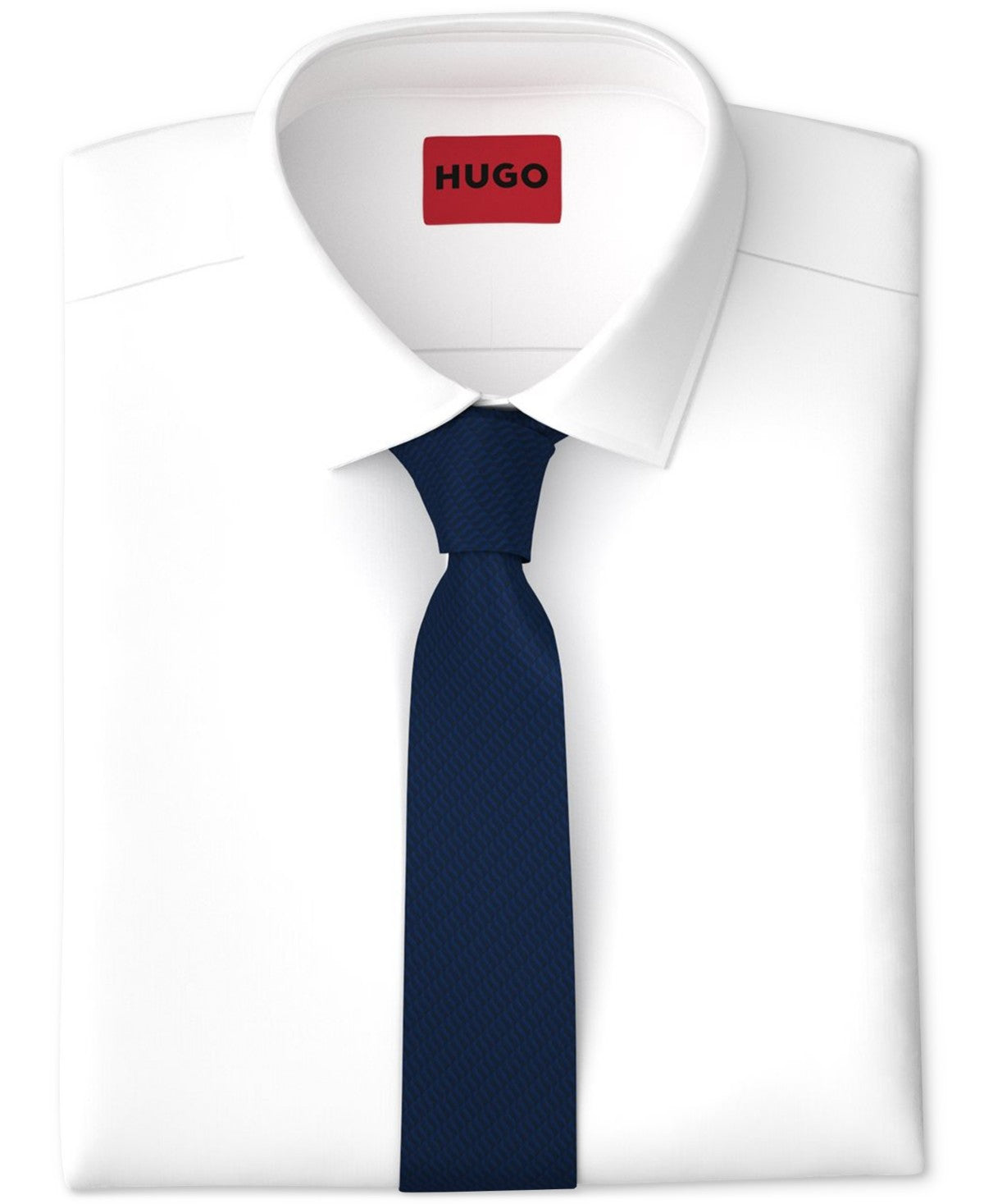Hugo Boss Mens Regular fit Tie Necktie One Size Navy Blue