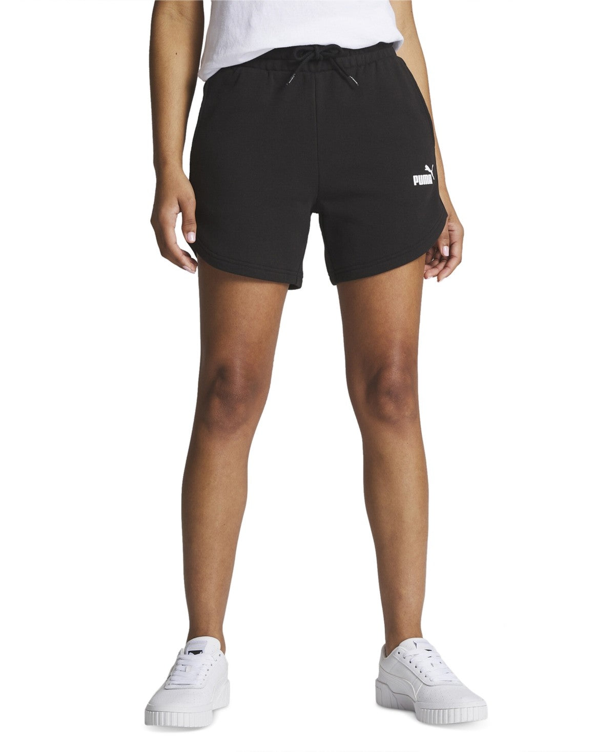 PUMA Womens Regular fit Sweat Shorts Small Black Solid