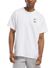 Reebok Men Regular fit Short Sleeve T-Shirt Shirt Large White Solid